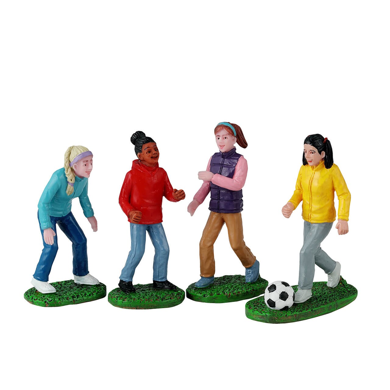 Lemax© General Products Village Accessory™: Girls Soccer Game, Set Of 4